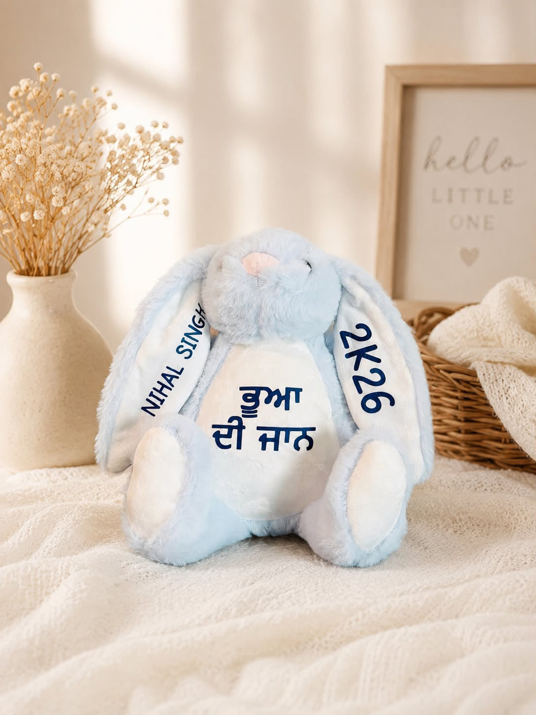 Custom Personalized Rabbit Plush for Baby